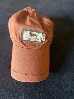 VTG MGM GRAND 1993 Las Vegas Orange Adjustable Cap Hat